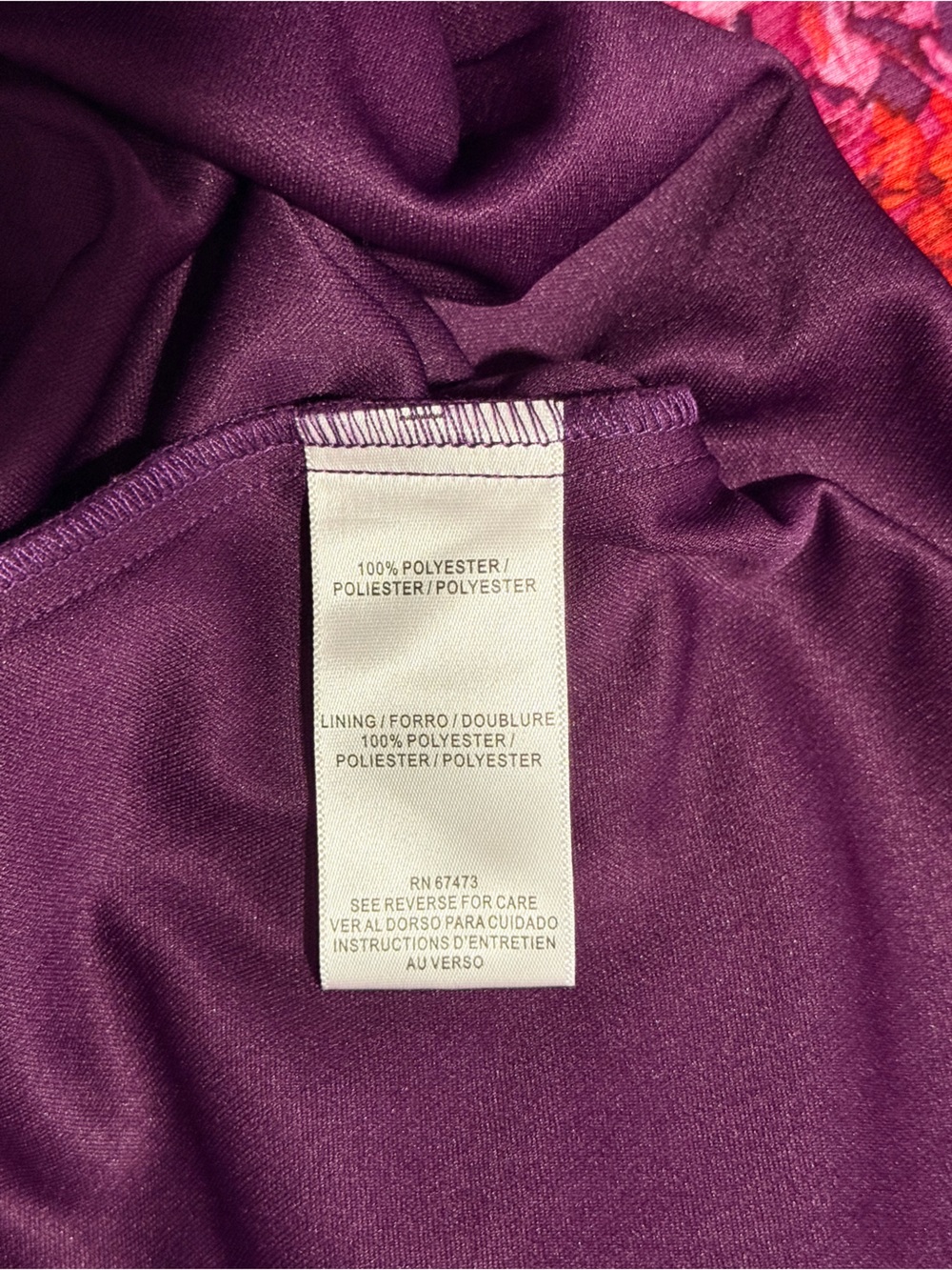 Maison Tara Floral Maxi Dress Size 12 Purple Orange Tiered Boho Flowy - Picture 9 of 9